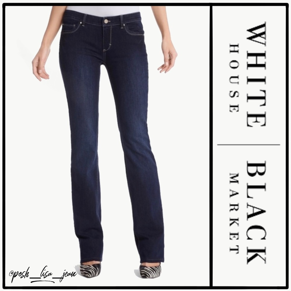 WHBM Womens Contour Boot Leg Blue Jeans